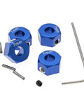 4 Pack 12 Mm Hex Aluminum Wheel Hubs 7 Mm Thick Cnc Machined 6061 T6 For Traxxas 1/10 Rustler Slash Stampede 4Wd Replaces 1654 with fasteners