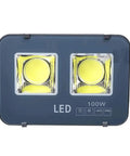 Heavy Duty Outdoor Led Floodlight With Ip 65 Waterproof Rating And Rechargeable Battery For Backyards Roofs And Driveways Built Tough As Nails Against Lightning Strikes Rock Solid Performance, dual LED units.