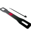Earthquake Survival Tool Emergency Gas Shut Off Wrench Made In USA With Zinc Plated Steel Meter Shut Off Key Night Visibility Reflective Tape And Zip Tie For Quick Access displayed on white background.