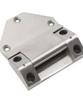 Heavy Duty Stainless Steel Hinge Built Different For Industrial And Commercial Doors With Five Hundred Kilogram Load Rating, side view showing mounting holes.