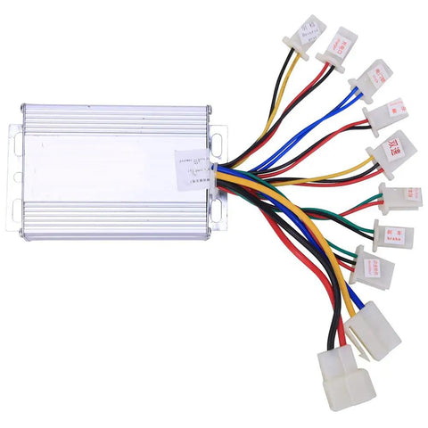 Beefy 500W Brushed Motor Controller For 36V Electric Bikes With Aluminum Alloy Housing And Heat Dissipation Grooves, Easy Plug And Play Installation