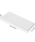Top Shelf White Pre Filter Replacement Sponge For Portable Smoke And Fume Extractors, 14.5x7 inch, moisture resistant.