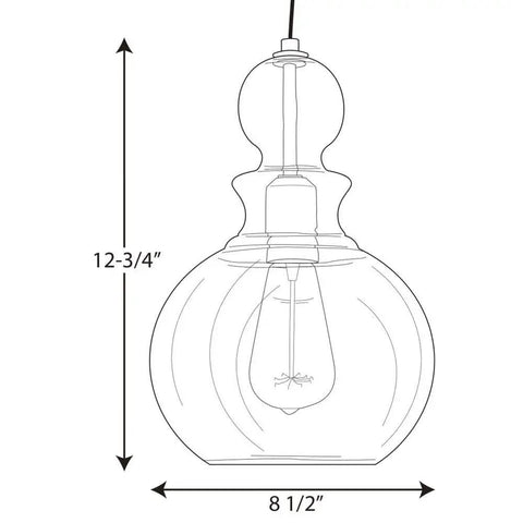 Dope Antique Bronze Champagne Glass Pendant Light With Vintage Woven Cloth Cord, chess piece silhouette dimensions 12 3/4 x 8 1/2 inches