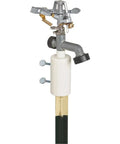 Durable Plastic Post Sprinkler For No Fuss Easy Above Ground Lawn And Garden Watering Fixed Spray System With Quick Setup