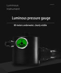 Luminous pressure gauge on Mini 0.5L Scuba Tank Portable Underwater Breathing System For 5 To 10 Minute Dives Durable 6061 Aluminum