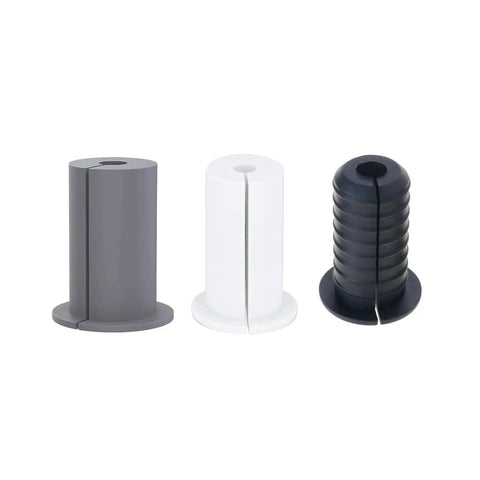 Heavy Duty 6 Pack Rubber Cable Routing Kit With Wall Grommets For Sleek Furniture And Drywall Hole Bushing To Keep Your Wires Protected And Manageable Without Messy Cords Hanging Around, 3-color set