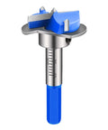 Hinge boring bit with blue handle and depth gauge for 35mm cabinet hinge holes