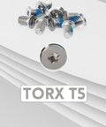 10 Pack M2.5 X 4 Torx T5 Screws For XPS 17 9700 9710 9720 And Precision 5750 5760 5770 Base Underside Screws Silver Finish
