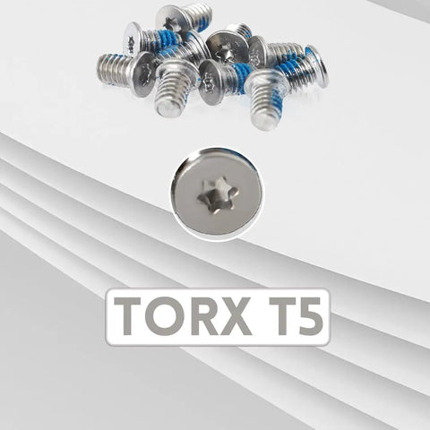 10 Pack M2.5 X 4 Torx T5 Screws For XPS 17 9700 9710 9720 And Precision 5750 5760 5770 Base Underside Screws Silver Finish