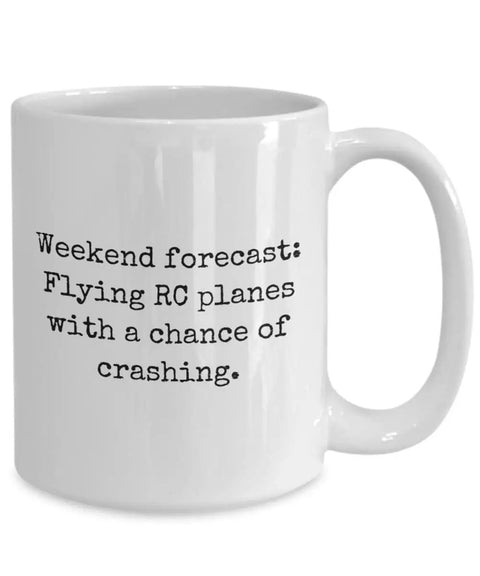 RC Planes Gift Coffee Mug For RC Aircraft Nerds And Plane Pilots Radio Controlled Aircraft Mug White Ceramic Perfect RC Plane Pilot Gift