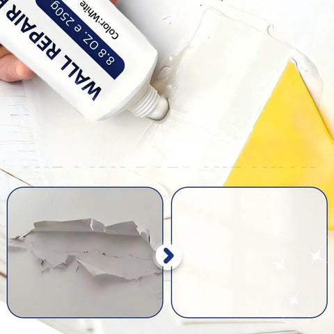 DIY Wall Repair Kit With Scraper For Quick Hole Filling And Crack Repair, Easy To Use Mending Kit For Home Walls, Includes Two Sets