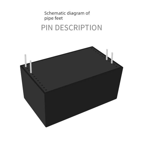 220V To 12V Isolated Power Module 30W GaN AC/DC Converter 30M12C industrial black module with pin layout diagram