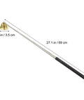 Telescopic Candle Fire Extinguisher With Extensible Copper Wick Snuffer For Home Safety, 27.1 in length, gold snuffer end, sturdy design.