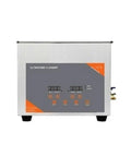 Heavy Duty 10L Ultrasonic Cleaner With Digital Timer And Heater For Lab Hardware Degreasing Stainless Steel Tank front view with controls