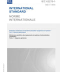 Cover of IEC 63270 Predictive Maintenance Guidebook, 2025 edition, outlining general requirements for industrial automation.