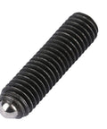 10 Pcs M8 Ball Spring Plungers Set Hardened Carbon Steel Hex Socket showing a close-up of an M8 ball spring plunger with threaded body.