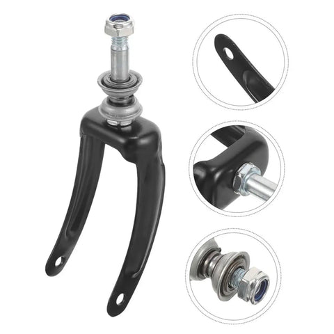 2 Pack Wheelchair Front Fork Bracket With Replacement Bearings For Heavy Duty Metal Wheel Mount Zero Hassle Setup Rolls Slick And Steady Top Shelf Mobility Upgrade