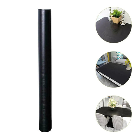Gotta Have This Slick Black Peel And Stick Vinyl Wrap For Kitchen Countertops And Walls on roll, ideal for easy installation and versatile use.