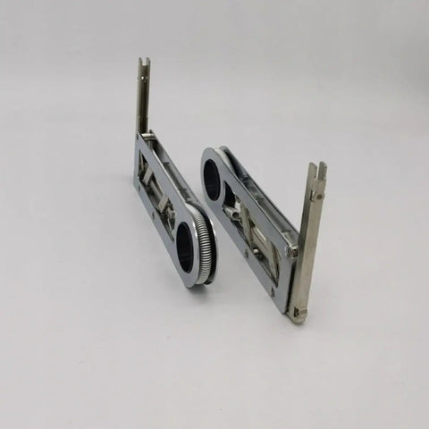 90 Degree Cabinet Hinges Self Closing Folding Butt Hinges Chrome Plated Steel Durable Anti Rust on white background