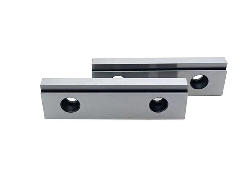 6 Inch Double Step Milling Vise Jaws For Standard Precision Type Milling Vises And Similar Styles, Precision Jaw Set With 0.0002 Inch Parallelism