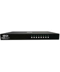 Heavy Duty Eight Port Displayport Kvm Switch With Us Govt Niap Tight Security And Cac Port For Smooth 4K Screen Switching, front view.