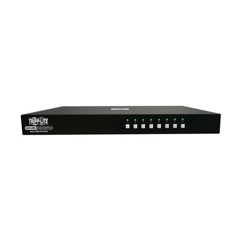 Heavy Duty Eight Port Displayport Kvm Switch With Us Govt Niap Tight Security And Cac Port For Smooth 4K Screen Switching, front view.