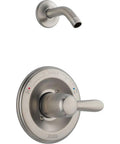 Lahara Monitor 14 Series Shower Trim Stainless Finish With Pressure Balance Valve And No Fuss Temperature Control Trim Kit Only Requires MultiChoice Universal Rough In