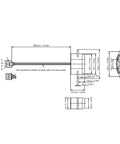 Technical diagram of Ultra Accurate Ultrasonic Distance Sensor For Robot Obstacle Avoidance With UART Output IP67 Water Resistant Build