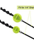 Flex Bit Placement Tool And Bumper Ball Guide Kit For Quarter Inch Shank Drill Bits with green bumper balls and shanks