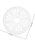 Washer Spinner Cap Replacement Part Durable Plastic Cap Cover Easy Installation Versatile Washer Dryer Accessory 23.5cm Size Keeps Spin Cycle Smooth Sturdy Construction For Long Lasting Use Easy Snap In Fit For Most Models. 23.5cm white plastic spinner cap with size markings