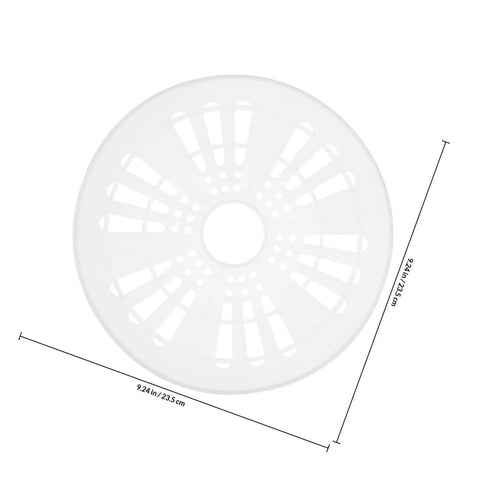 Washer Spinner Cap Replacement Part Durable Plastic Cap Cover Easy Installation Versatile Washer Dryer Accessory 23.5cm Size Keeps Spin Cycle Smooth Sturdy Construction For Long Lasting Use Easy Snap In Fit For Most Models. 23.5cm white plastic spinner cap with size markings