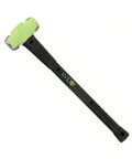 Soft Face Sledge Hammer 36 Inch Handle, 6 Lb Head, Drop-Forged With Anti-Vibe Neck, Safety Plate Secures Head, green head