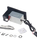 Acoustic Guitar Pickup With 3 Band EQ 505R Preamp And Piezo Transducer Black Folk Guitar Pickup with mounting parts visible