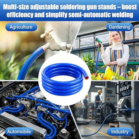 Blue silicone heater hose coil, 3/4 in ID, 10 ft roll, reinforced for vehicle coolant systems