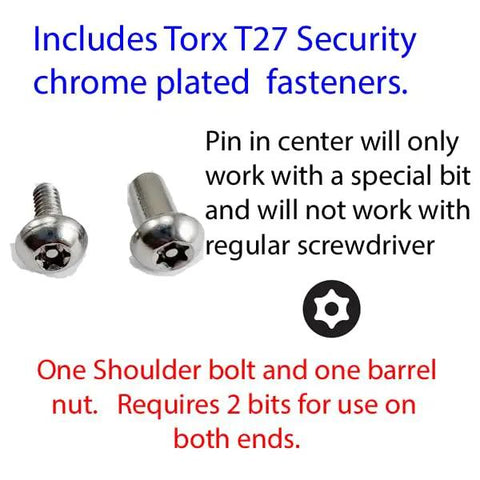 Stainless Steel Torx Security Shoulder Bolts And Barrel Nuts Kit For One Half Inch Panels With 10 24 Threads Includes Six Sets And Two T27 Torx Bits Rust Resistant Partition Hardware Set With One Quarter Inch Shoulder
