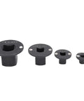 Premium Low Impact Socket Adapter Set For Tight Spots With Magnetic Drive And Easy Access Reducing Tools That Make Auto Repair A Breeze Every Single Time, 4 black steel adapters