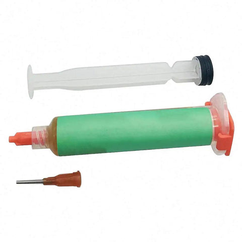 NC-223 Soldering Paste 10cc Flux For BGA PCB SMD with syringe and nozzle, ideal for clean joints and precise rework on tight PCB areas
