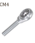 Top Tier Male Rod End Bearing Kit 1/4 Inch Bore 1/4-28 Unf Right Hand Thread Set with solid jam nut, zinc coated steel housing.