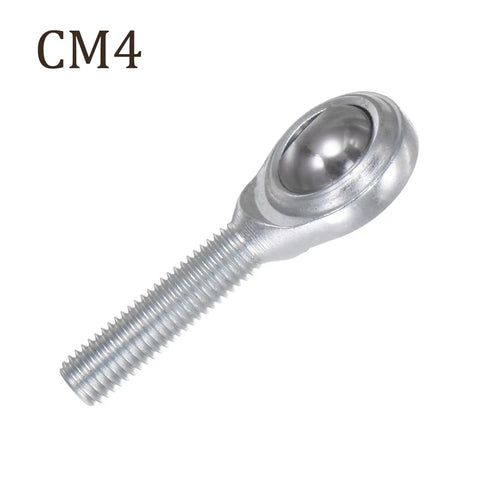Top Tier Male Rod End Bearing Kit 1/4 Inch Bore 1/4-28 Unf Right Hand Thread Set with solid jam nut, zinc coated steel housing.