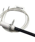 Universal Silicon Nitride Hot Rod Ignitor For Homeowner Friendly Gas Fired Furnaces Water Heaters And Boilers Replaces 150 Common Ignitors Easy Install And Long Lasting Performance For 90 Percent Of Applications, showing black rod with ceramic body and wire harness