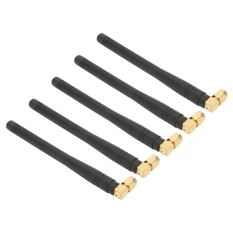 Five Pack Router Antennas 50W 3dBi High Gain SMA Male For Drones, Home Security, Smart Home Systems, Meter Reading, Long Range