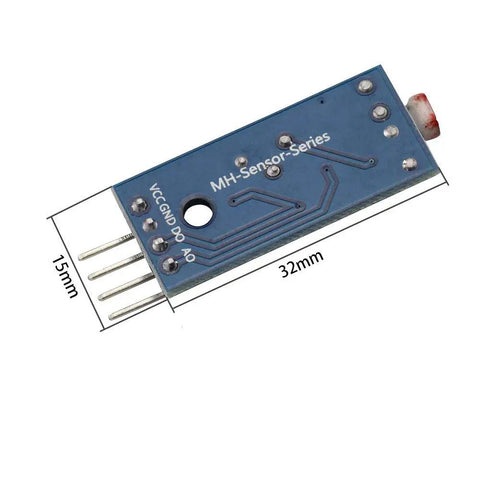 Three Pack Photosensitive Sensor Module For Light Intensity Detection With Photoresistor And LM393 Comparator Digital Output 0 1 Four Pins