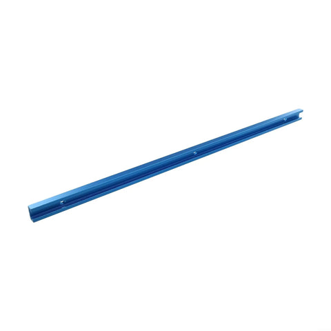 Blue Double T Track Miter Gauge 500mm Aluminum Alloy T Slot shown at angle for woodworking precision