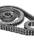 Heavy Duty Full Roller Cam Chain Timing Kit For Ford Boss 429 And 460 V8s Featuring Cast Iron Sprocket and chain assembly