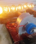 Portable 2000W Micro Hydro Generator for Off Grid Power 110V and 220V Pelton Horizontal Water Turbine in use powering lights