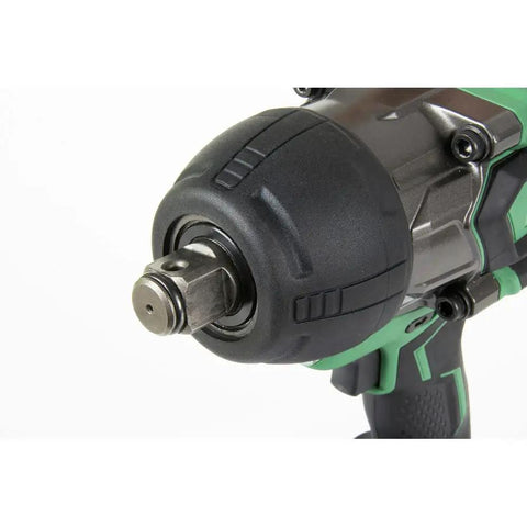 Close-up of Beefy 36V MultiVolt Impact Wrench With 3/4 In Square Drive Brushless Motor High Torque Tool Only No Battery Works With MultiVolt Battery Or AC Adapter Green WR36DAQ4