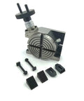 Four Inch Rotary Table For Milling Machines With Four Slots And M6 Clamp Kit, Calibrated 0 To 360 Degrees, 36 To 1 Ratio, components included