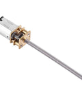 Reversible Gear Motor With Screw Actuator, 6V 200RPM, M3x55mm Threaded Output Shaft For DIY Projects, Full Metal Gearbox, Low Noise, Durable Maker Tool For Small Actuations