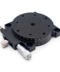 Go-To R Axis Rotary Stage With 360 Degree Coarse Rotation And Plus Five Degree Fine Adjustment, precision micrometer drive visible