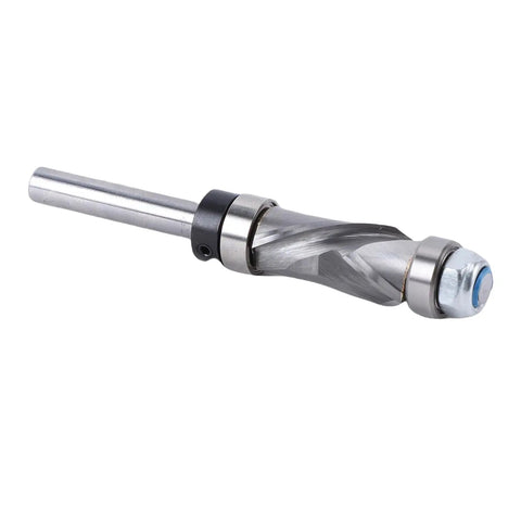 Premium Tungsten Steel Flush Trim Router Bit with Hardened Carbide Cutter for Durable Woodworking, 1/4 inch shank.
